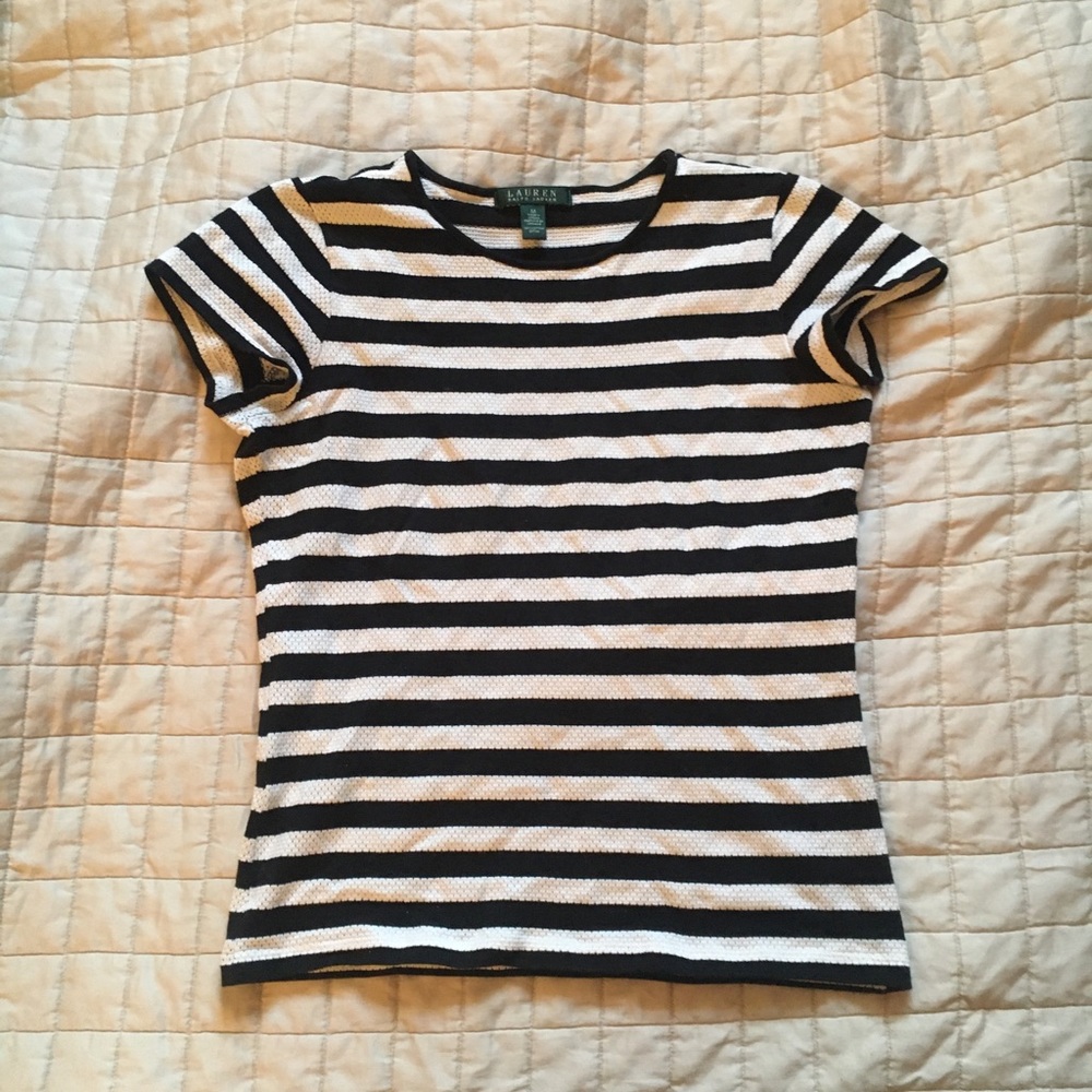 Lauren Ralph Lauren Striped Short Sleeve Shirt